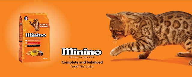 Makanan kucing Minino